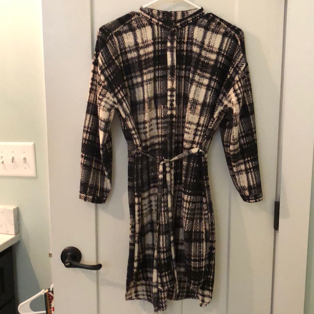 Top shop dress with tie waist
